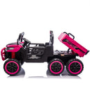 24V Electric 6-Wheel 2-Seater Kids Ride-On Dump Truck, Speeds 1.9-3.1 MPH, Ages 2-6 Magic Cars 14