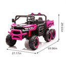 24V Electric 6-Wheel 2-Seater Kids Ride-On Dump Truck, Speeds 1.9-3.1 MPH, Ages 2-6 Magic Cars 1