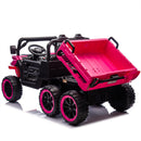 24V Electric 6-Wheel 2-Seater Kids Ride-On Dump Truck, Speeds 1.9-3.1 MPH, Ages 2-6 Magic Cars 2