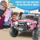 24V 2-Seater Kids Electric Ride-On Truck with 9AH Battery and Remote Control Magic Cars 18