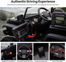 24V 2-Seater Kids Electric 4WD Jeep Truck Ride-On Toy with Remote Control Purple Magic Cars 3