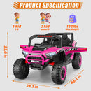24V Electric Car for Kids with 2 Seats and 400W Battery Motors, Parental Remote Control Magic Cars 8