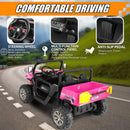 24V 2-Seater Kids Electric Ride-On Truck Car 2WD with Music and Remote Control Magic Cars 3