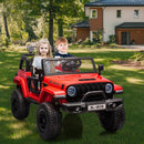 24V 2-Seater Kids Electric Ride-On Truck with Switchable 2WD/4WD Drive Magic Cars 12