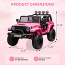 24V 2-Seater Kids Electric Ride-On Truck with Switchable 2WD/4WD Drive Magic Cars 20