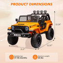 24V 2-Seater Kids Electric Ride-On Truck with Switchable 2WD/4WD Drive Magic Cars 2