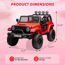 24V 2-Seater Kids Electric Ride-On Truck with Switchable 2WD/4WD Drive Magic Cars 7