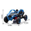 24V 2-Seater Kids Ride-On UTV with Parental Control Bluetooth LED Lights 400W Power Magic Cars 13