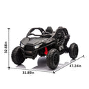 24V 2-Seater Kids Ride-On UTV with Parental Control Bluetooth LED Lights 400W Power Magic Cars 18