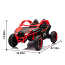 24V 2-Seater Kids Ride-On UTV with Parental Control Bluetooth LED Lights 400W Power Magic Cars 23