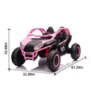 24V 2-Seater Kids Ride-On UTV with Parental Control Bluetooth LED Lights 400W Power Magic Cars 28