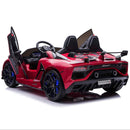 24V 2-Seater Licensed Lamborghini Aventador SVJ Kids Ride-On Sports Car with Lights and Remote Control Magic Cars 3