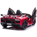 24V 2-Seater Licensed Lamborghini Aventador SVJ Kids Ride-On Sports Car with Lights and Remote Control Magic Cars 4
