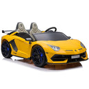 24V 2-Seater Licensed Lamborghini Aventador SVJ Kids Ride-On Sports Car with Lights and Remote Control Magic Cars 2