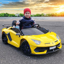 24V 2-Seater Licensed Lamborghini Aventador SVJ Kids Ride-On Sports Car with Lights and Remote Control Magic Cars Variant 0