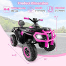 24V Dual Seat 4WD Electric ATV with Bluetooth - 5MPH Fun for Kids Magic Cars 2