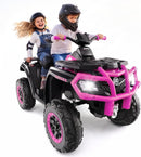 24V Dual Seat 4WD Electric ATV with Bluetooth - 5MPH Fun for Kids Magic Cars Variant 0
