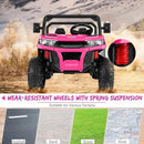 24V 2-Seater Electric 4WD Ride-On Tractor Toy with Trailer and Dump Bed Magic Cars 2