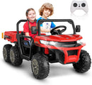 24V 2-Seater Electric 4WD Ride-On Tractor Toy with Trailer and Dump Bed Magic Cars 7