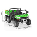 24V 2-Seater Electric Ride-On Dump Truck UTV with 6-Wheel Dump Bed Toy Magic Cars 14