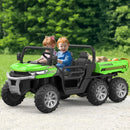 24V 2-Seater Electric Ride-On Dump Truck UTV with 6-Wheel Dump Bed Toy Magic Cars 3
