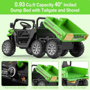 24V 2-Seater Electric Ride-On Dump Truck UTV with 6-Wheel Dump Bed Toy Magic Cars 4