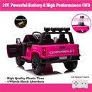 24V 2-Seater 4WD Ride-On Truck with Remote Control, Metal Suspension, FM/Bluetooth, and LED Lights Magic Cars 10