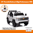 24V 2-Seater 4WD Ride-On Truck with Remote Control, Metal Suspension, FM/Bluetooth, and LED Lights Magic Cars 17