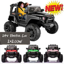 24V 2-Seater Electric Ride-On Truck for Kids with Remote Control 400W Motor and MP3 Player Magic Cars 4