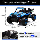 24V 2-Seater Electric Ride-On UTV Car with 4 Wheels and Remote Control for Kids Magic Cars 6