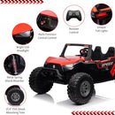 24V 2-Seater 4WD Ride-On UTV Car with Remote Control for Kids Magic Cars 21