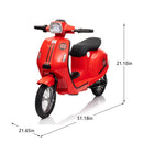 24V 250W Electric 3-Wheel Scooter for Kids 8+ in Red Magic Cars 1