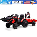 24V 3-in-1 Kids Electric Ride-On Tractor, Excavator & Bulldozer Vehicle Trail Magic Cars Variant 0