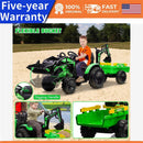 24V 3-in-1 Kids Electric Ride-On Tractor Excavator Bulldozer with Trailer Magic Cars Variant 0