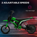 24V 350W Electric Dirt Bike Motorcycle with Twist Grip Green 15 MPH Magic Cars 5