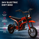 24V 350W Electric Dirt Bike Motorcycle 15 MPH with Twist Grip Red Magic Cars 6