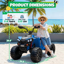 24V 4WD Electric ATV Toy Car for Kids - 2-Seater with Bluetooth and 7AH Battery Magic Cars 3