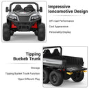 24V 4WD Dual-Seater Children's Dump Truck Ride-On Magic Cars 4