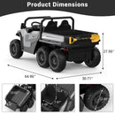 24V 4WD Dual-Seater Children's Dump Truck Ride-On Magic Cars 7