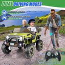 24V Switchable 4WD/2WD Electric Ride-On Truck for Kids 2-Seater Vehicle Magic Cars 0