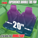 24V Switchable 4WD/2WD Electric Ride-On Truck for Kids 2-Seater Vehicle Magic Cars 4