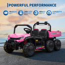 24V 4WD Electric Dump Truck for Kids - All-Terrain Off-Road Adventure Toy Magic Cars 4