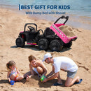 24V 4WD Electric Dump Truck for Kids - All-Terrain Off-Road Adventure Toy Magic Cars 5