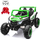 24V 4WD Electric Off-Road UTV for Kids with Parental Control - Green 2-Seater Magic Cars Variant 0