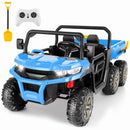 24V 4WD Kids Electric Ride-On Dump Truck with Remote Control, 2-Seater Car Toy Magic Cars 16