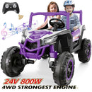 24V Kids Ride-On UTV Truck with Remote Control and Switchable 2WD/4WD Drive Magic Cars 6