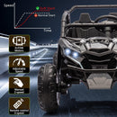 24V 4WD Ride-On UTV Car with Remote Control 2-Seater Kids Powered Off-Road Toy Magic Cars 14