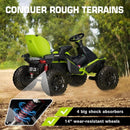 24V 4x4 Ride-On Toy with 4x75W Motors, 5MPH Speed, Parent Remote, Adjustable Seat, and 4 Shock Absorbers Magic Cars 5