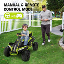 24V 4x4 Ride-On Toy with 4x75W Motors, 5MPH Speed, Parent Remote, Adjustable Seat, and 4 Shock Absorbers Magic Cars 6
