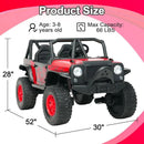 24V 5AH 2-Seater Kids 4WD Electric UTV Ride-On Car with Power Wheels Magic Cars 3